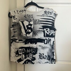 Limited Edition Victoria Secret X Balmain Graphic Tee